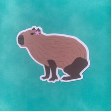 Load image into Gallery viewer, CappyBaddie Sticker | Capybara Sticker
