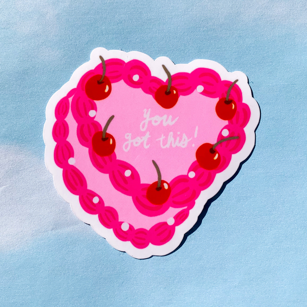 You Got This Cake Sticker