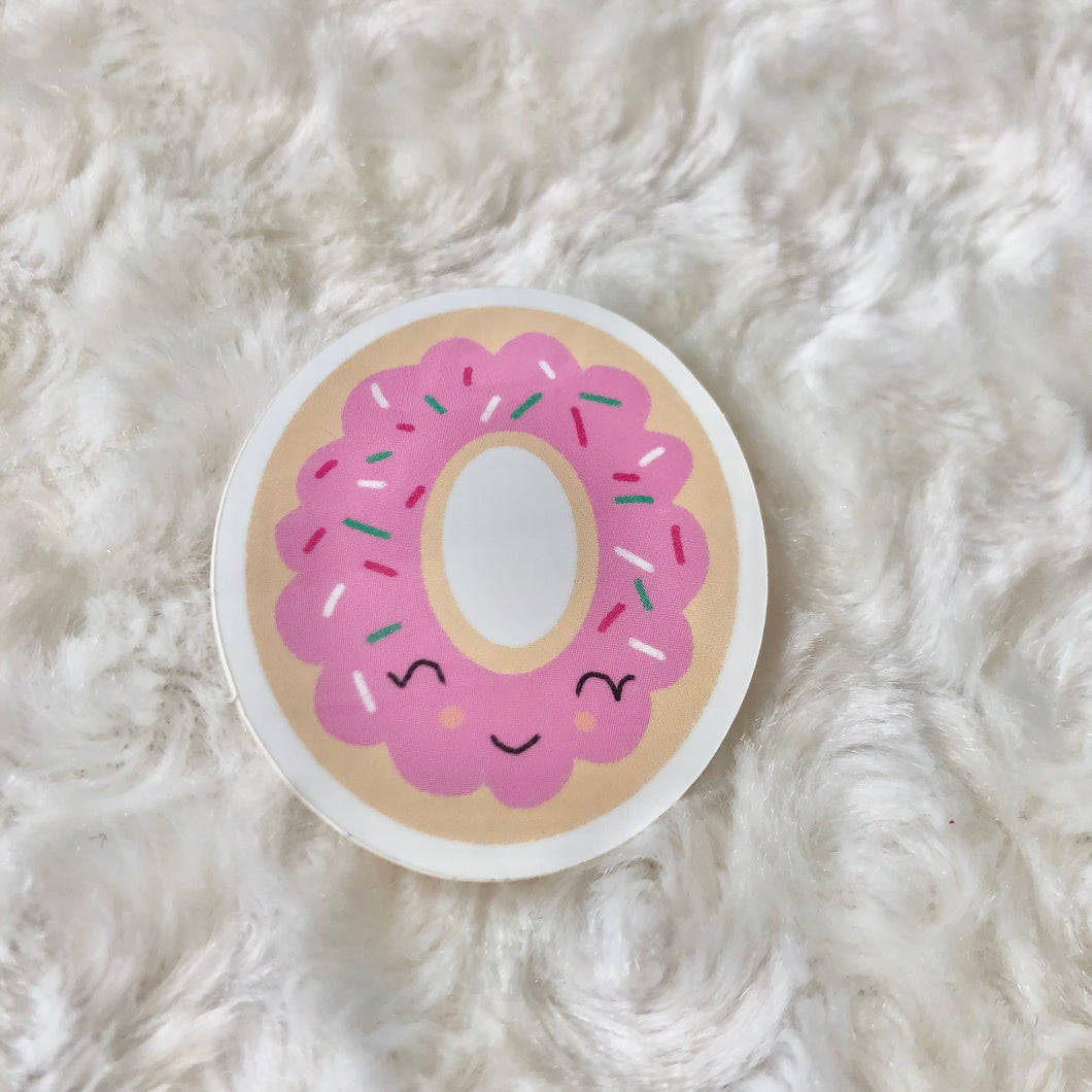Mini Pink Sprinkle Donut Sticker