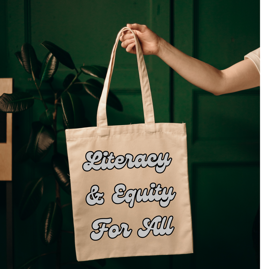 Banned book- Literacy and equity tote