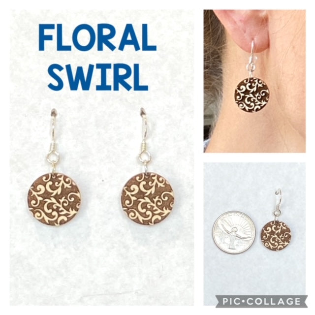 Floral Swirl Earrings
