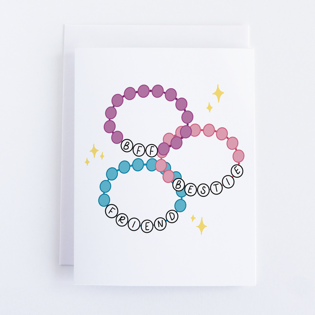 Friendship Bracelet Galentine Card