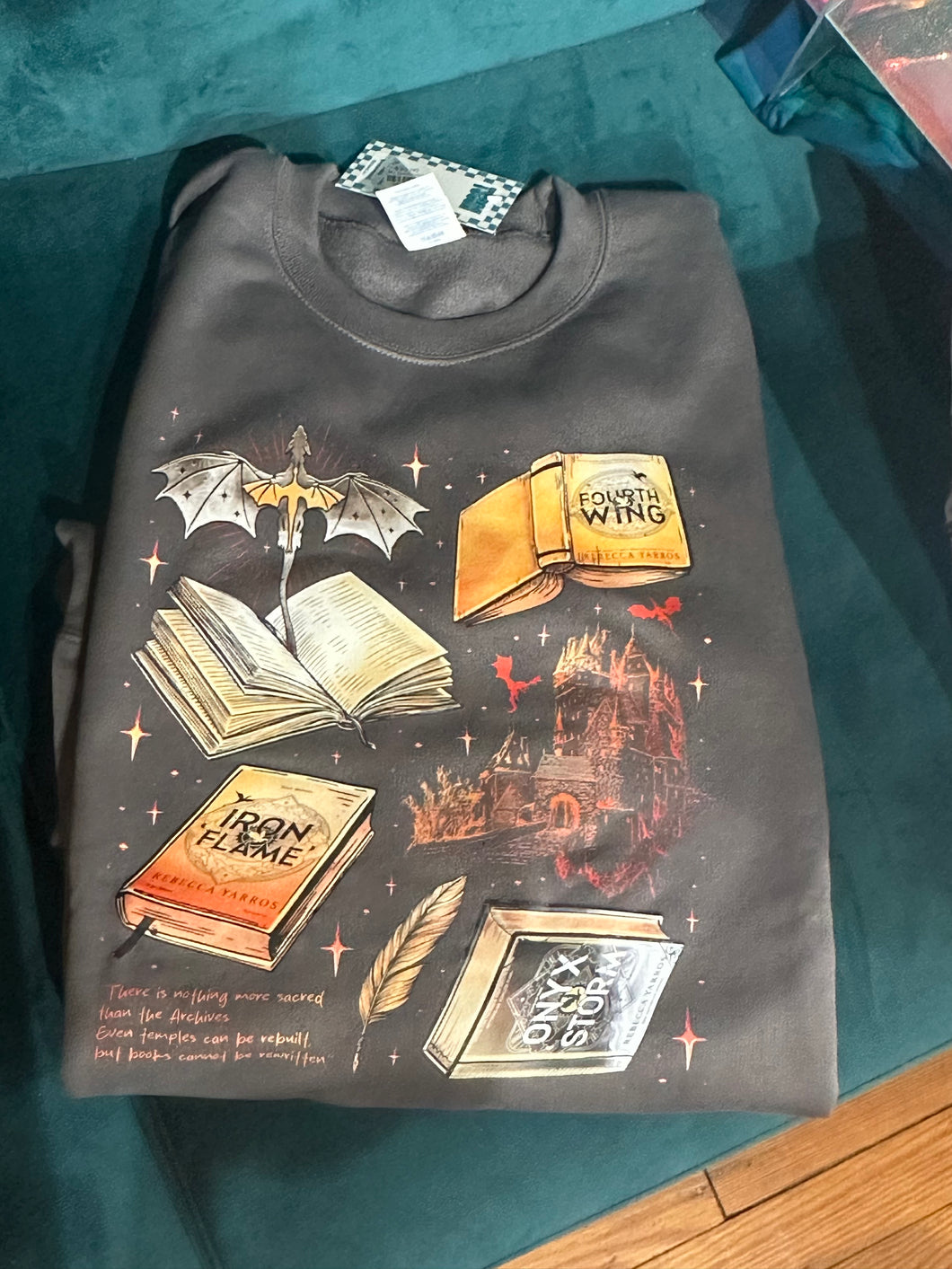 RY multi book crewneck sweatshirt