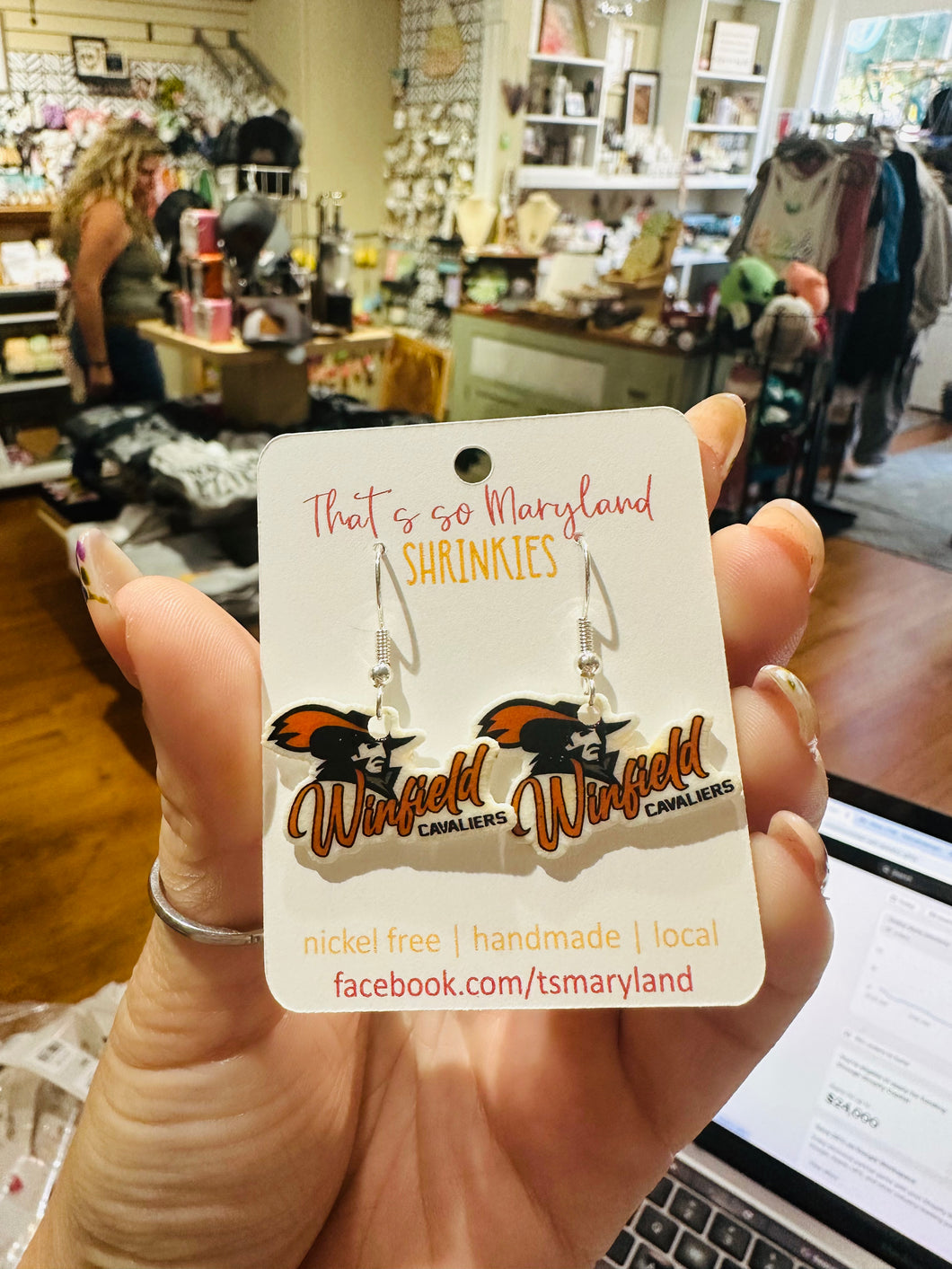 Winfield Cavs earrings