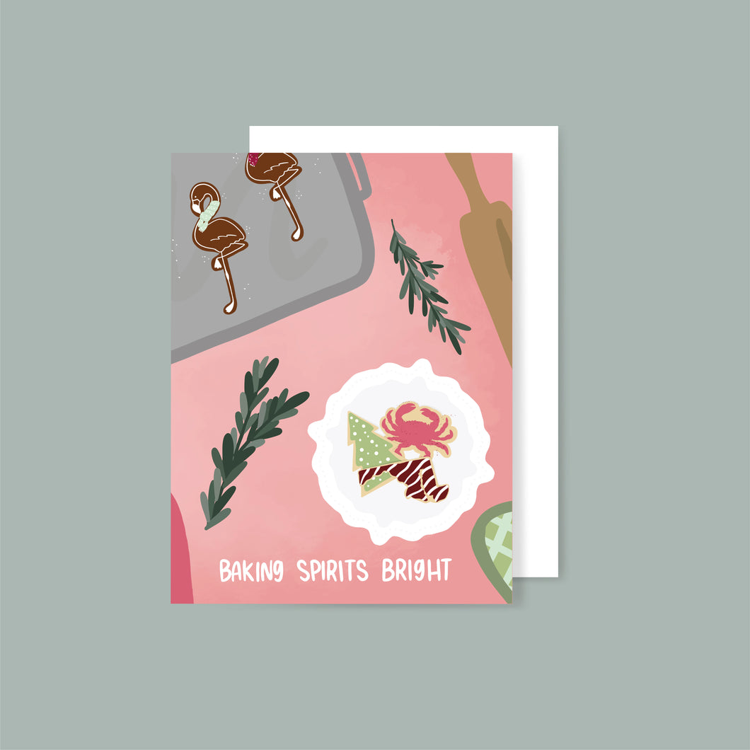 Baking Spirits Bright HOliday Card