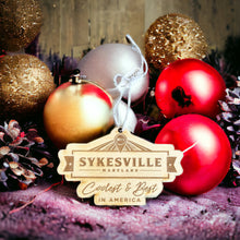 Load image into Gallery viewer, Downtown Sykesville coolest and best ornament - Wooden
