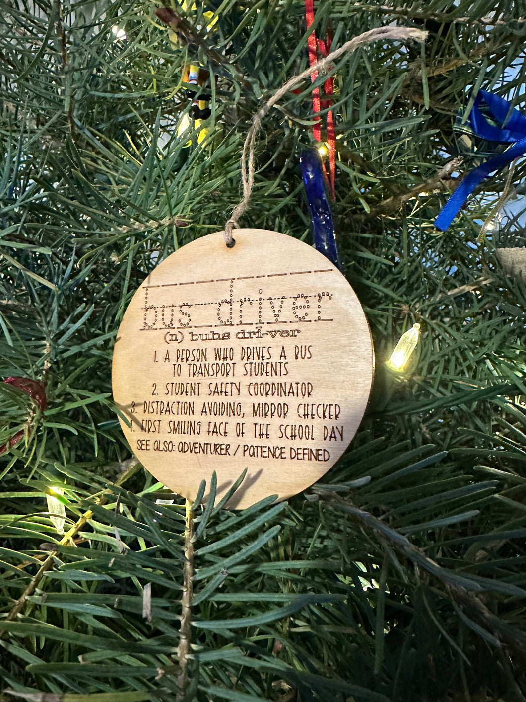 Bus driver definition ornament