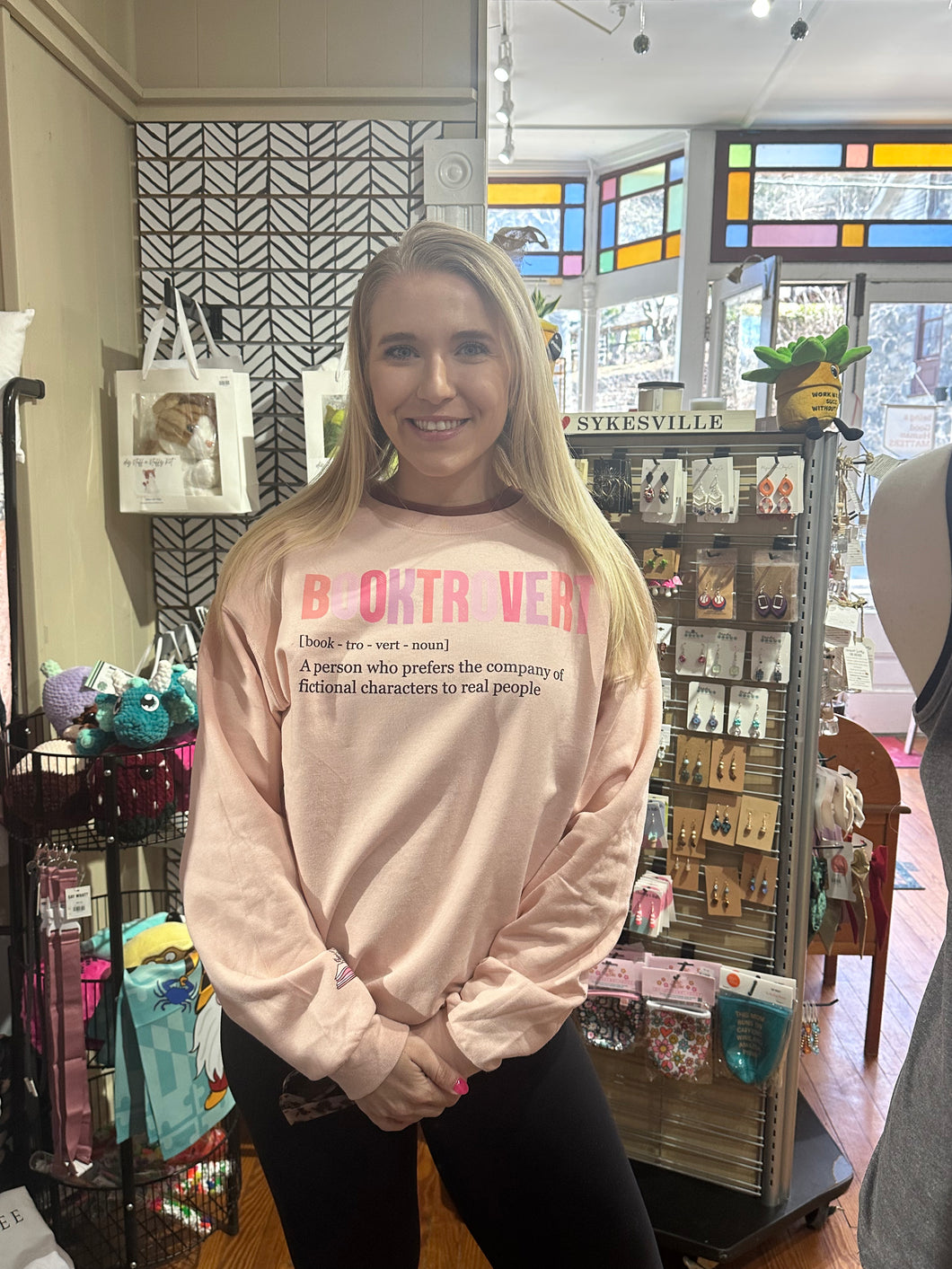 Booktrovert-crewneck sweatshirt