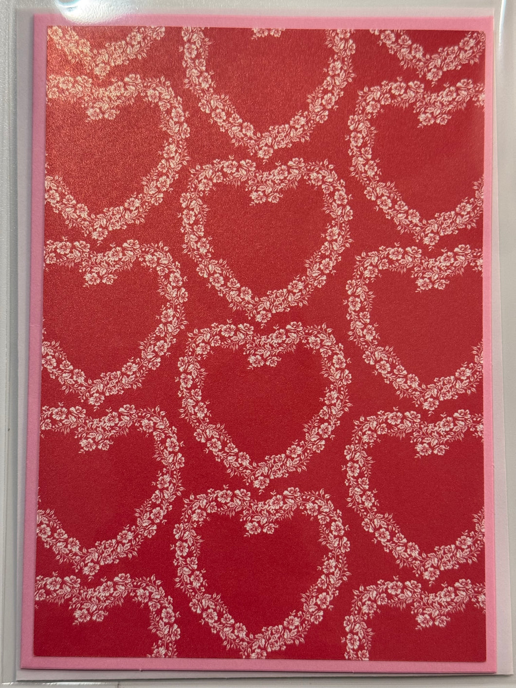 Pink Heart Card