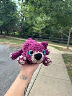 Purple Crochet Bear