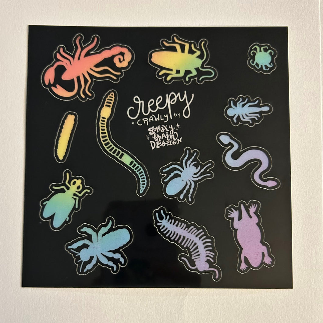 Creepy + Crawly Sticker Sheet