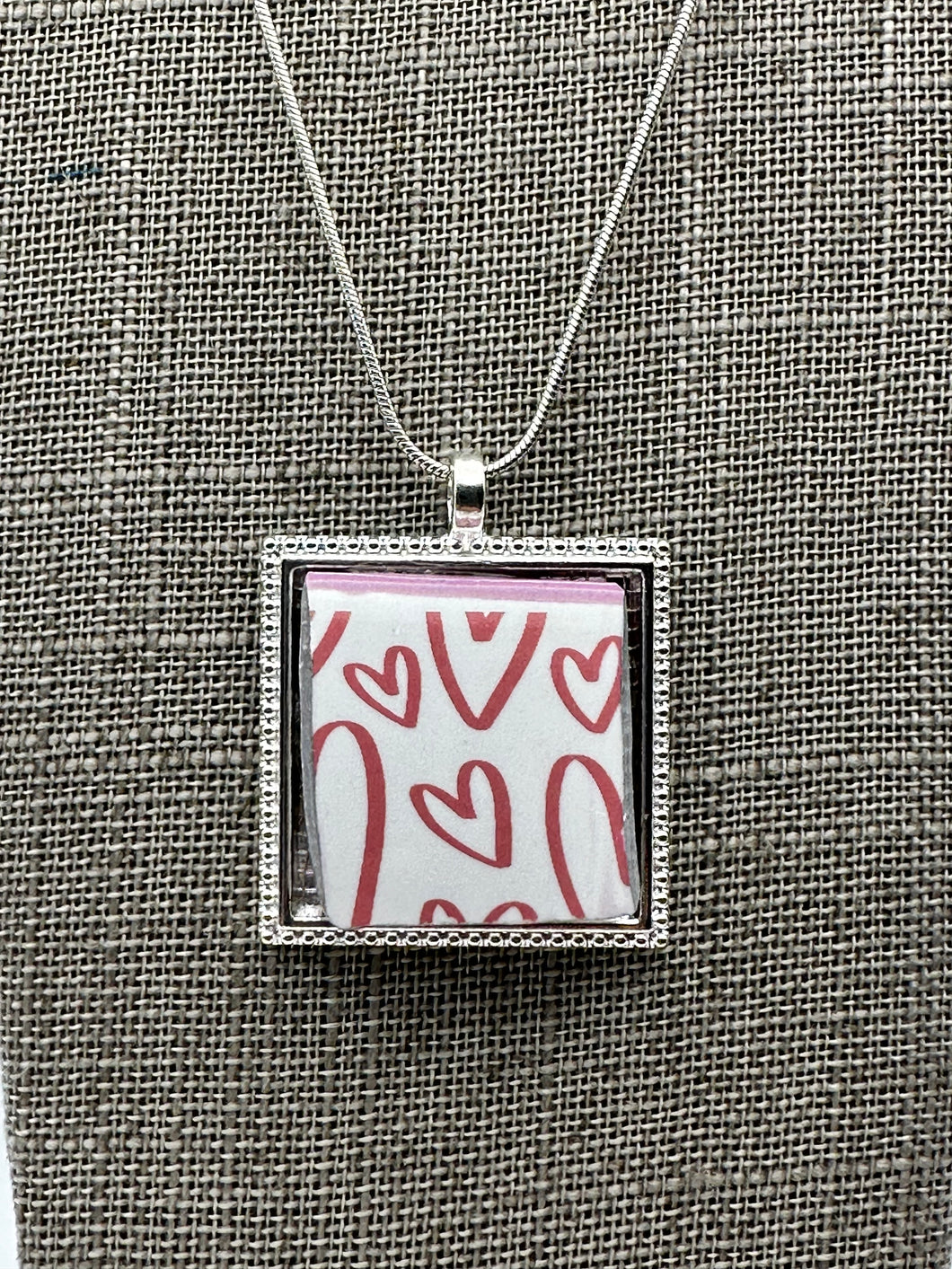 Hearts Square #7 Necklace