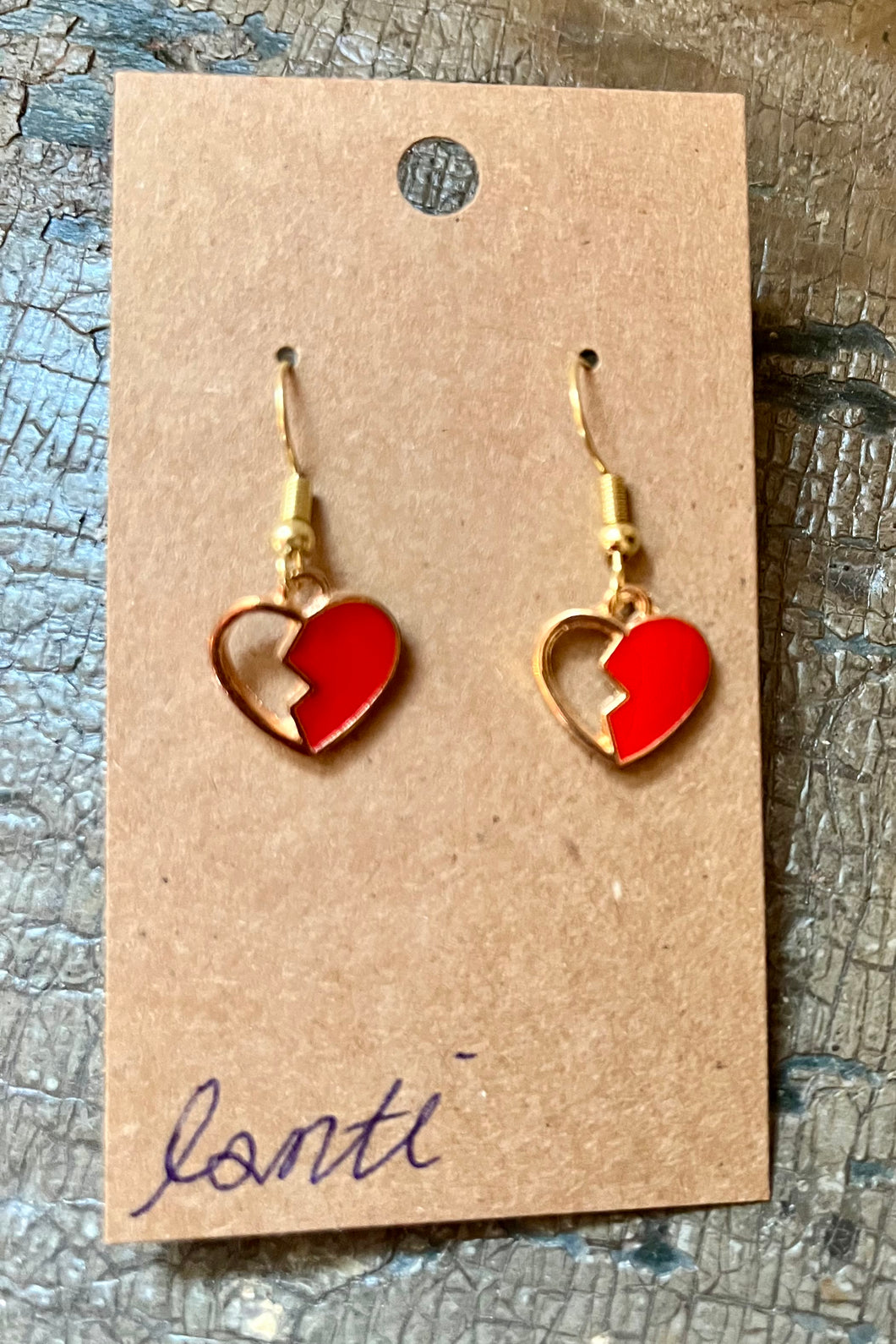 Broken Heart Valentine Earrings