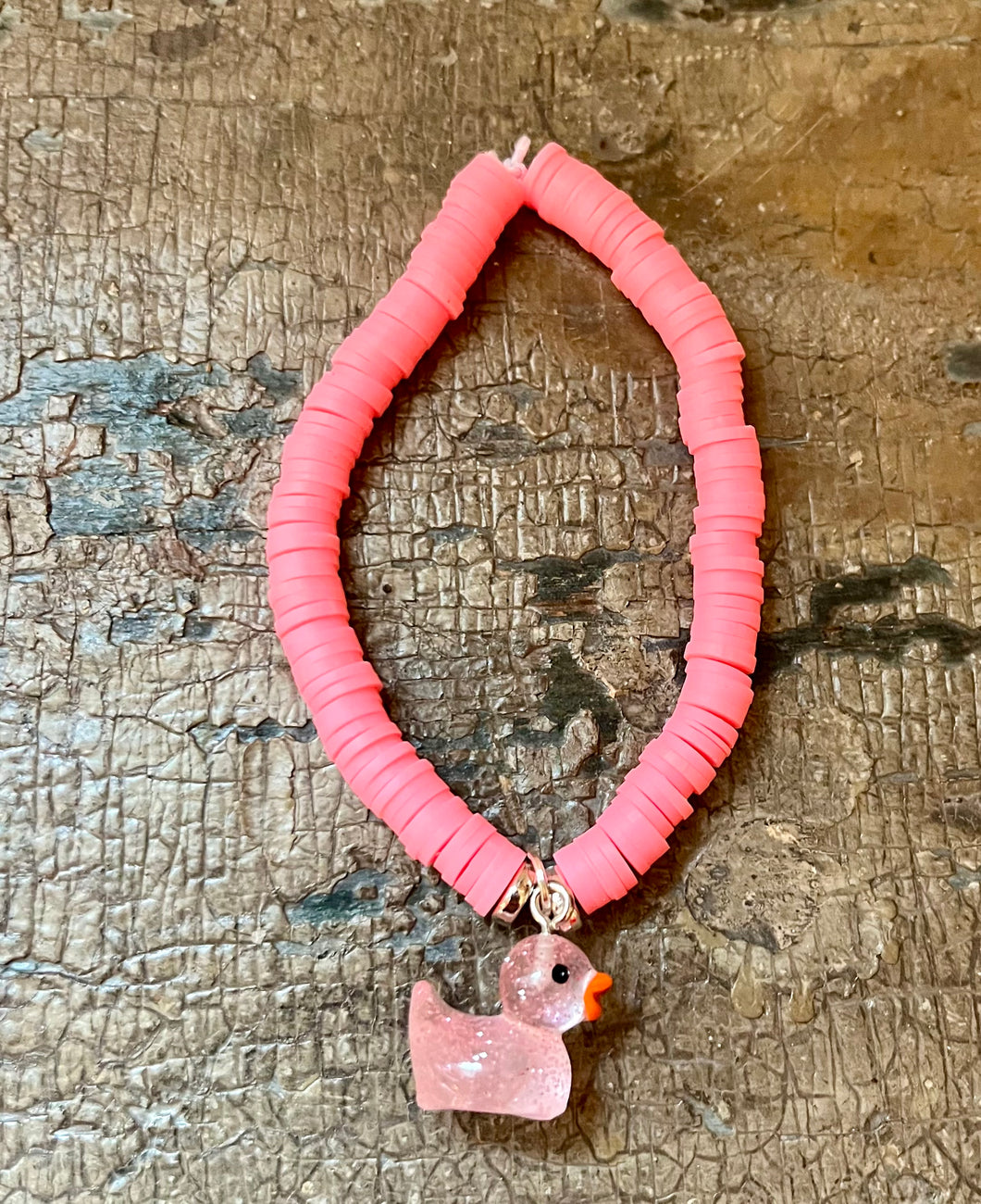 Pink Glitter Duck Bracelet