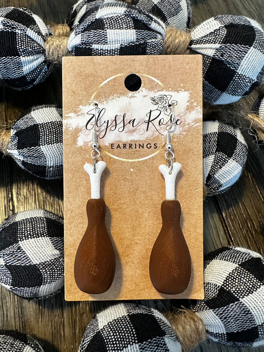Turkey Leg earrings