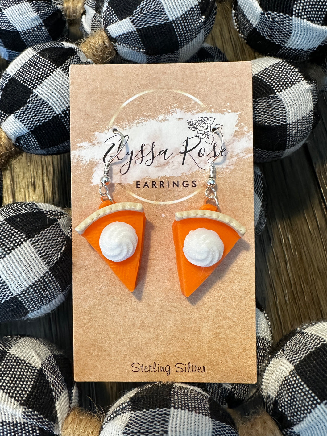 Pumpkin Pie earrings