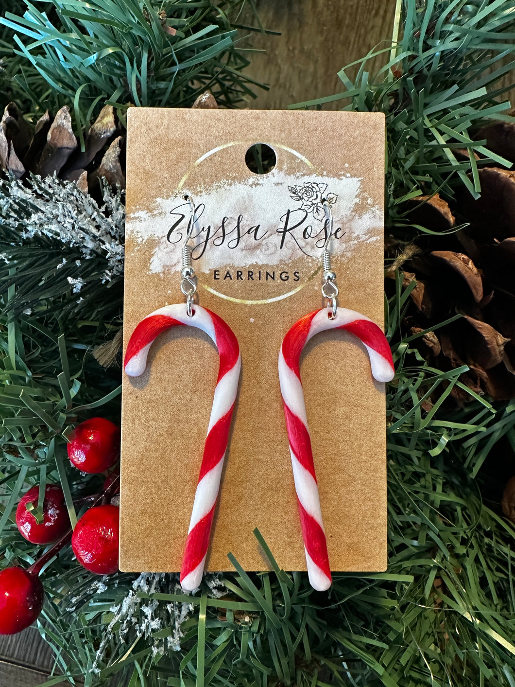 Candy Cane earrings