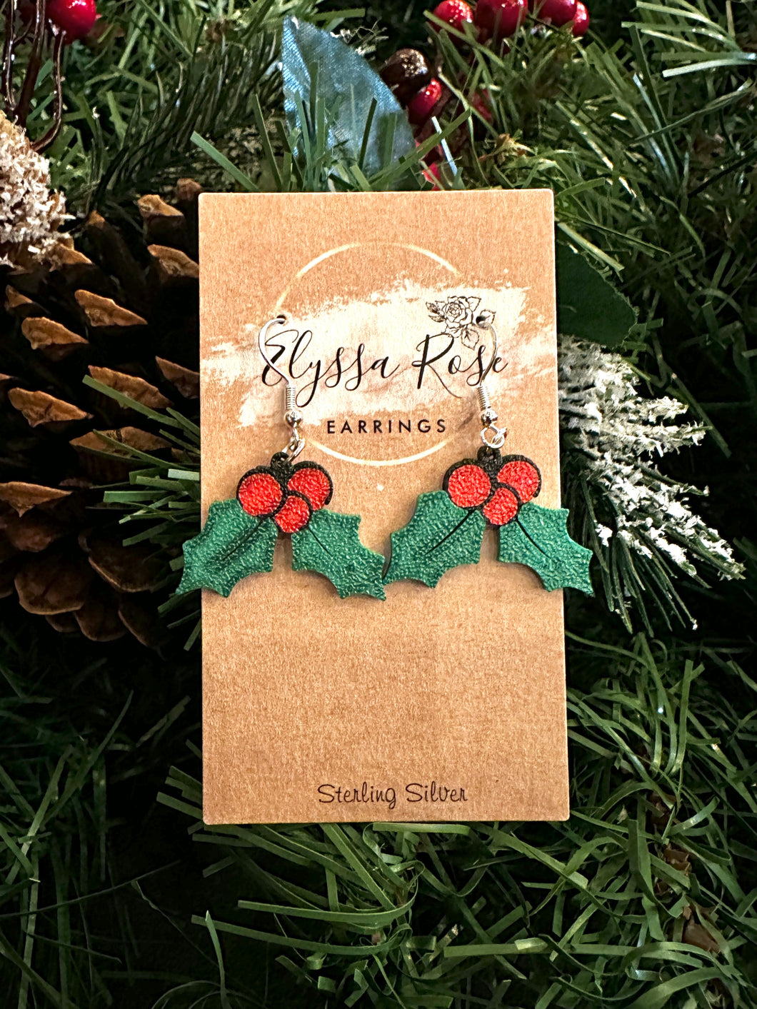 Holly Berry earrings
