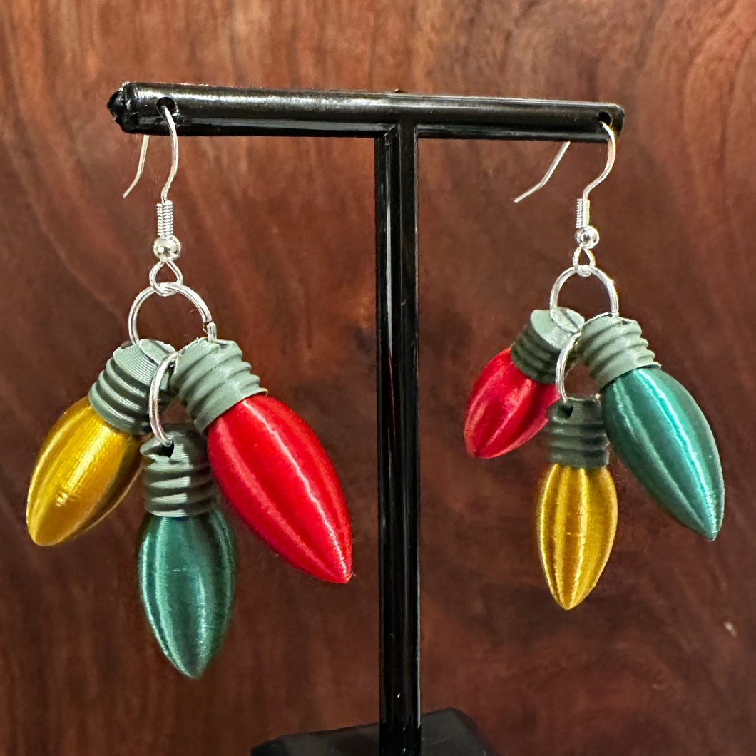 Christmas Lights shimmer earrings