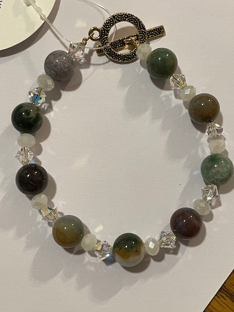 Gemstone and Crystal Bracelet