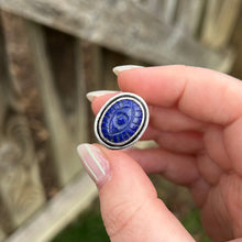 Load image into Gallery viewer, Lapis lazuli evil eye ring size 8
