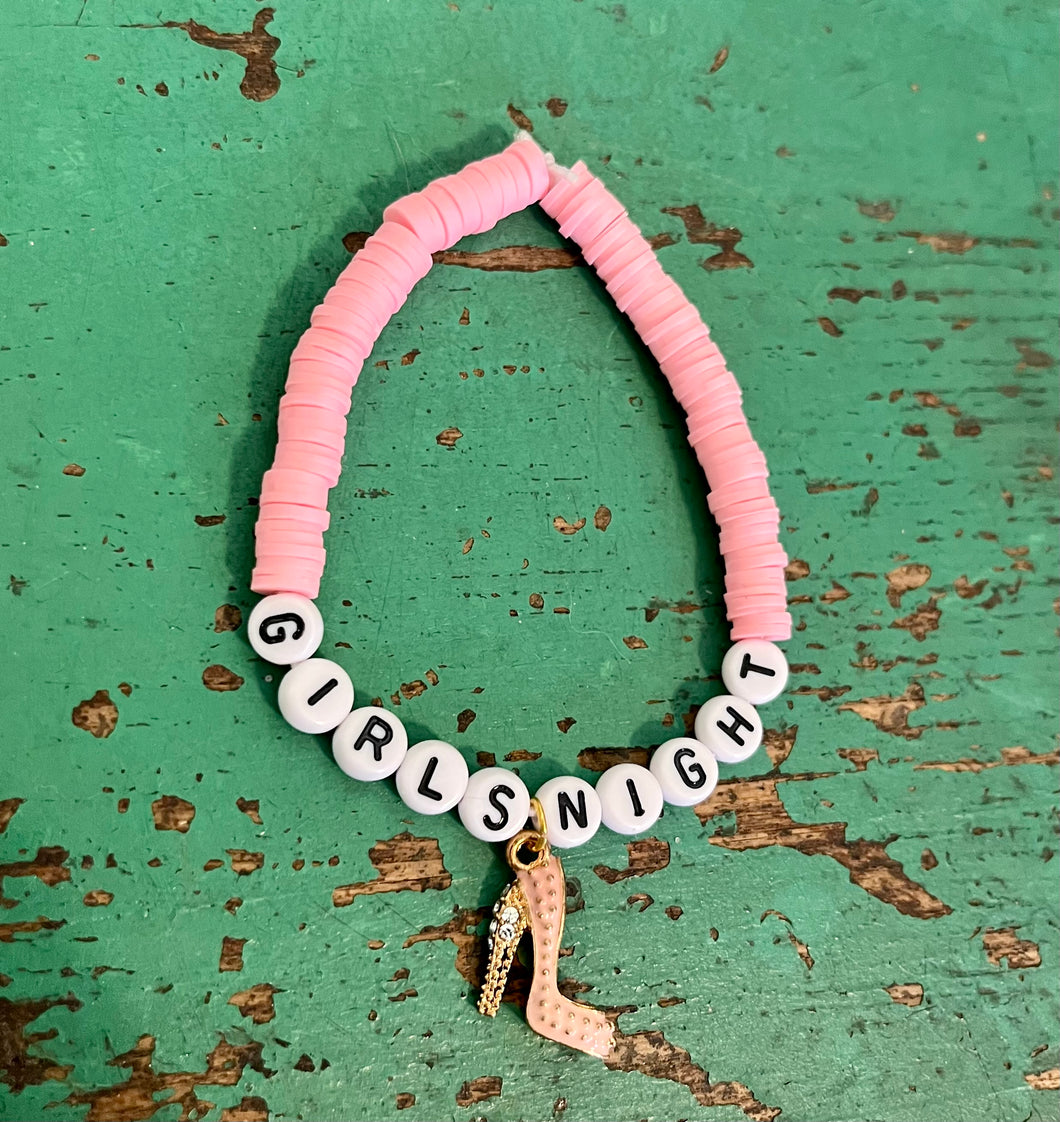 Girls Night Heel Bracelet