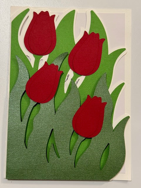 Tulips Happy Birthday Card