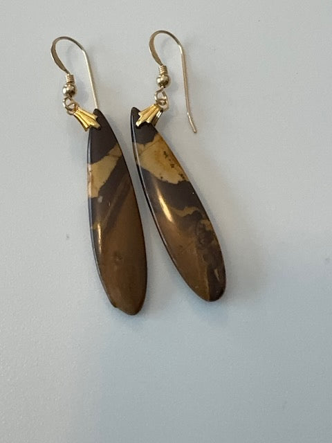 Gemstone Teardrop Earrings