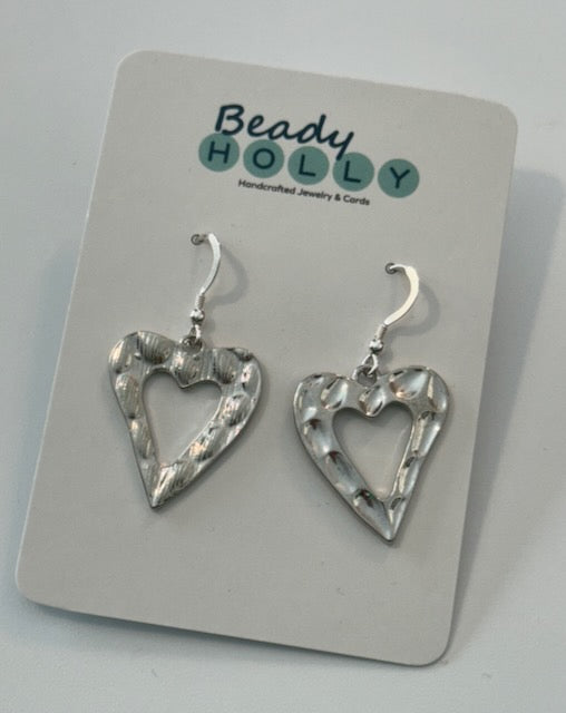 Silver Heart Earrings
