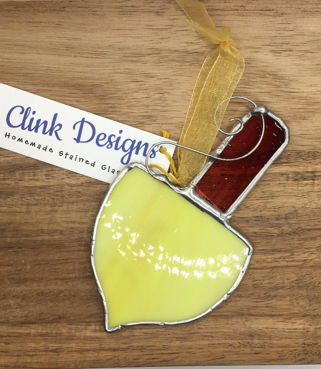 Lemon Peppermint Stained Glass Sun-catcher