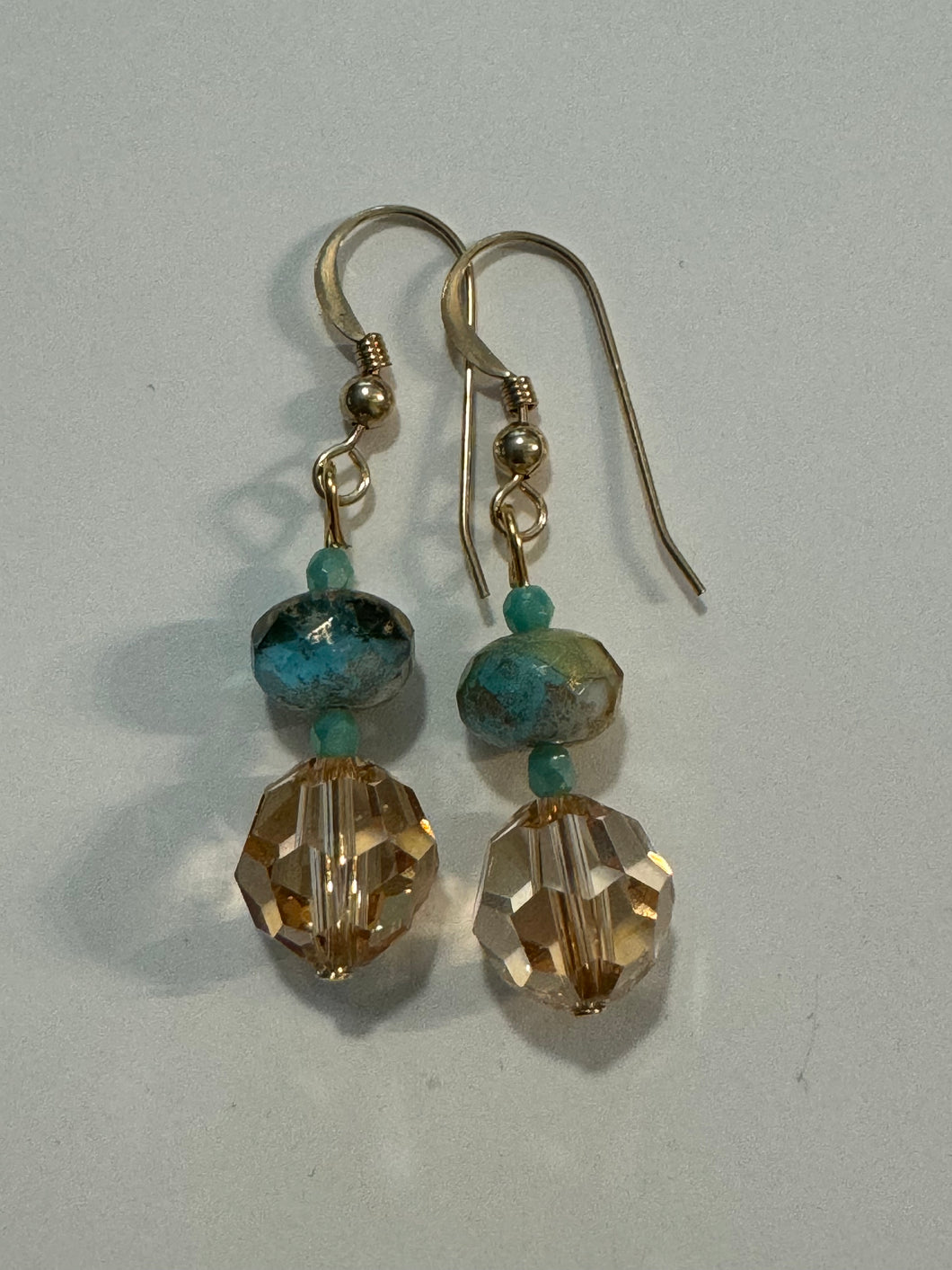Glass and Crystal Earrings