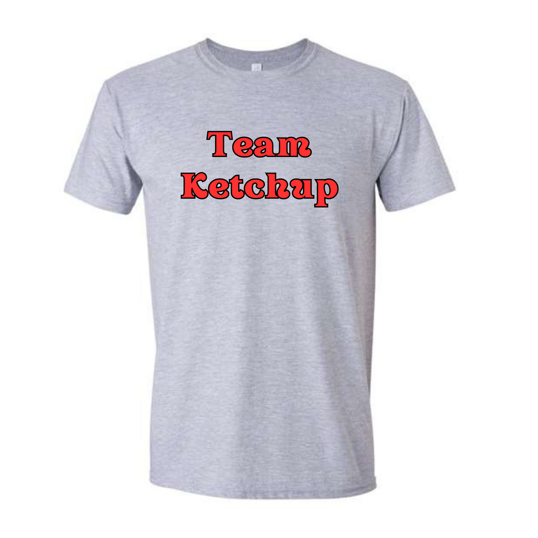 team ketchup- Baltimore baseball tee- UNISEX