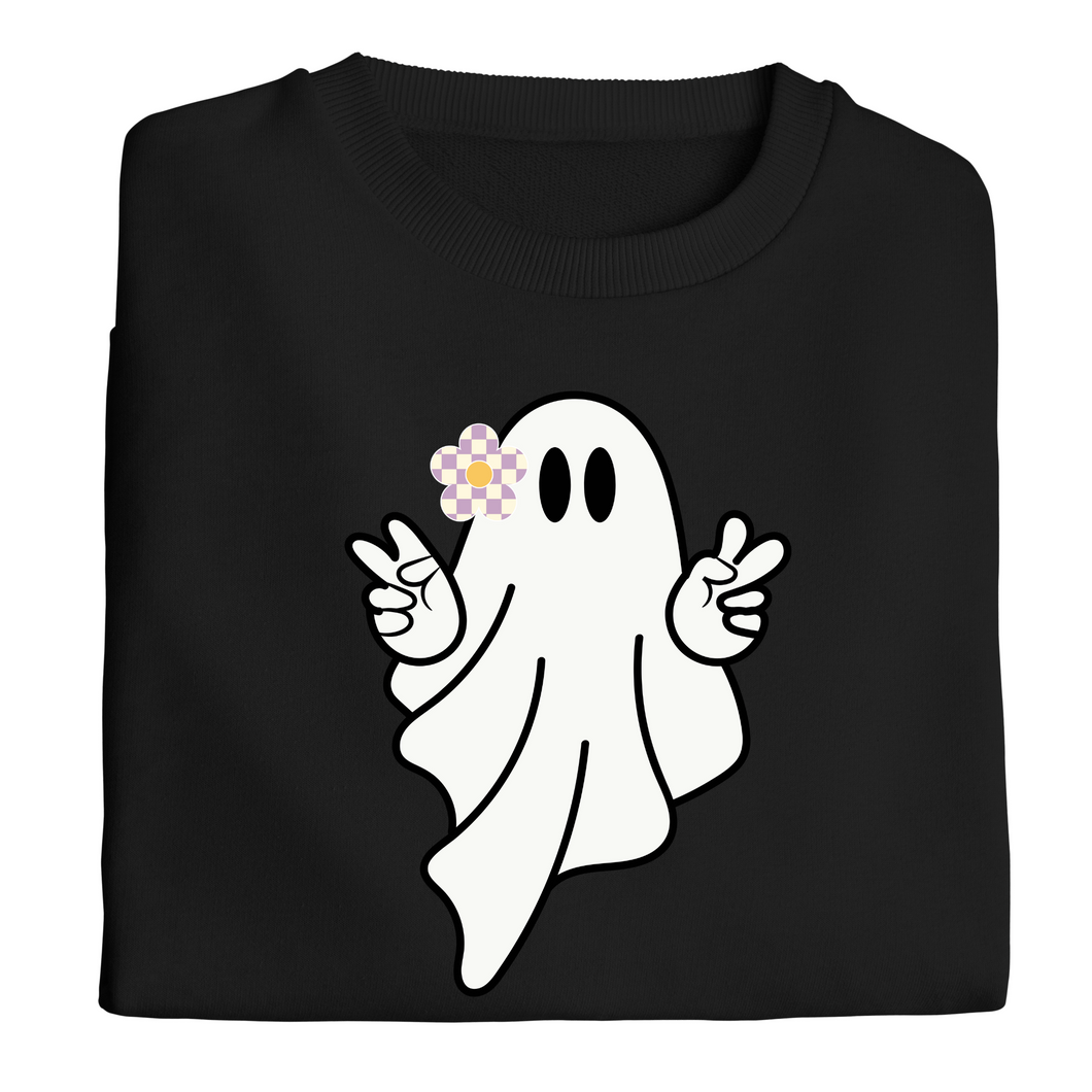 Daisy ghostie (checkered) - Spooky Collection- Apparel