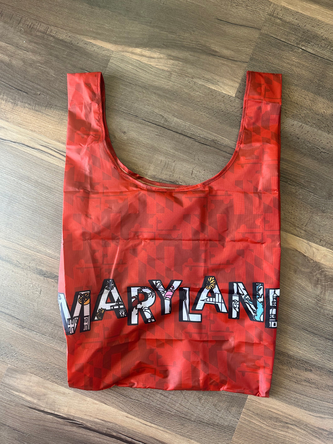 Maryland Icons Packable Tote Bag