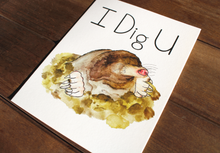 Load image into Gallery viewer, I Dig U Valentine&#39;s Day Card
