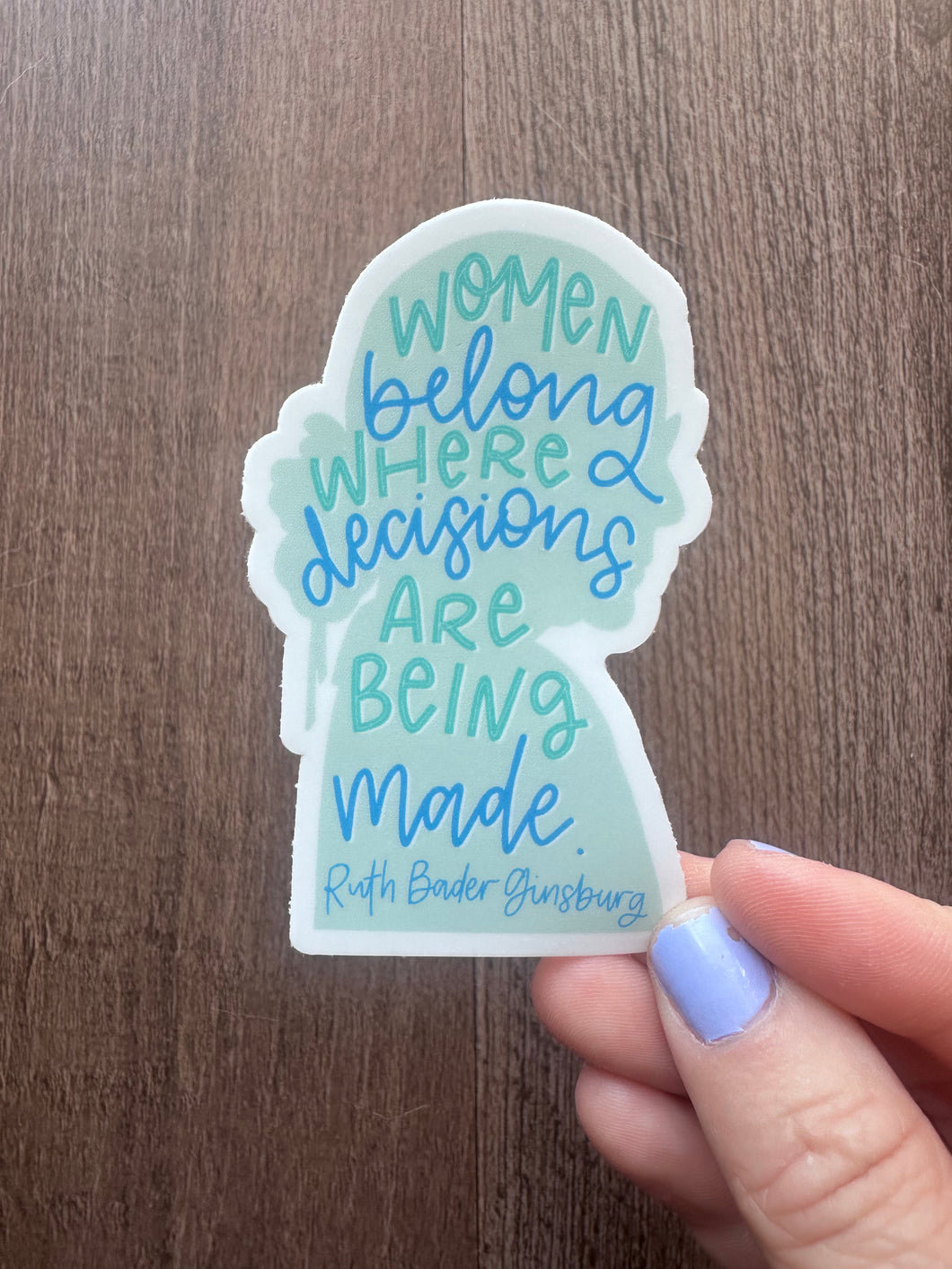 Women Belong Sticker