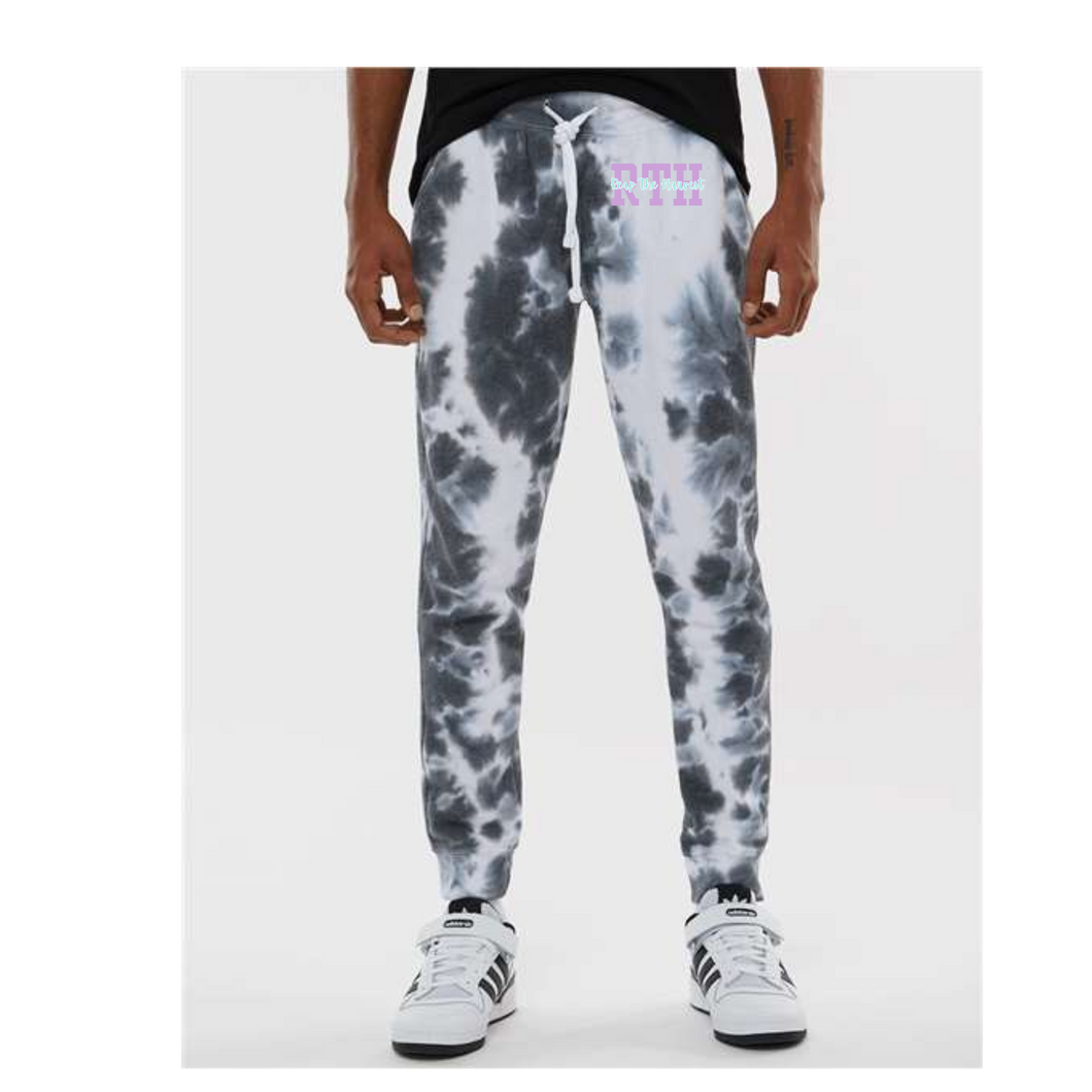 RTH sweatpant/joggers -black/white
