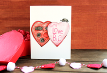 Load image into Gallery viewer, Love Bug - Isopod Valentine's Day Card
