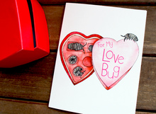 Load image into Gallery viewer, Love Bug - Isopod Valentine's Day Card
