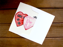 Load image into Gallery viewer, Love Bug - Isopod Valentine's Day Card
