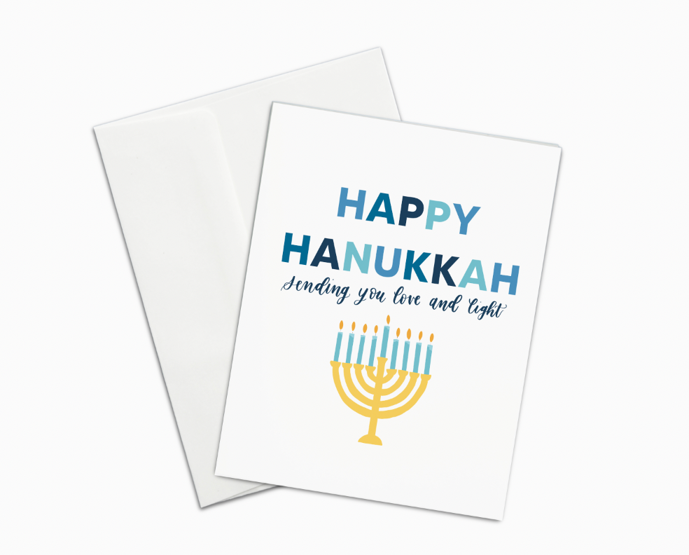 Happy Hanukkah Holiday Card