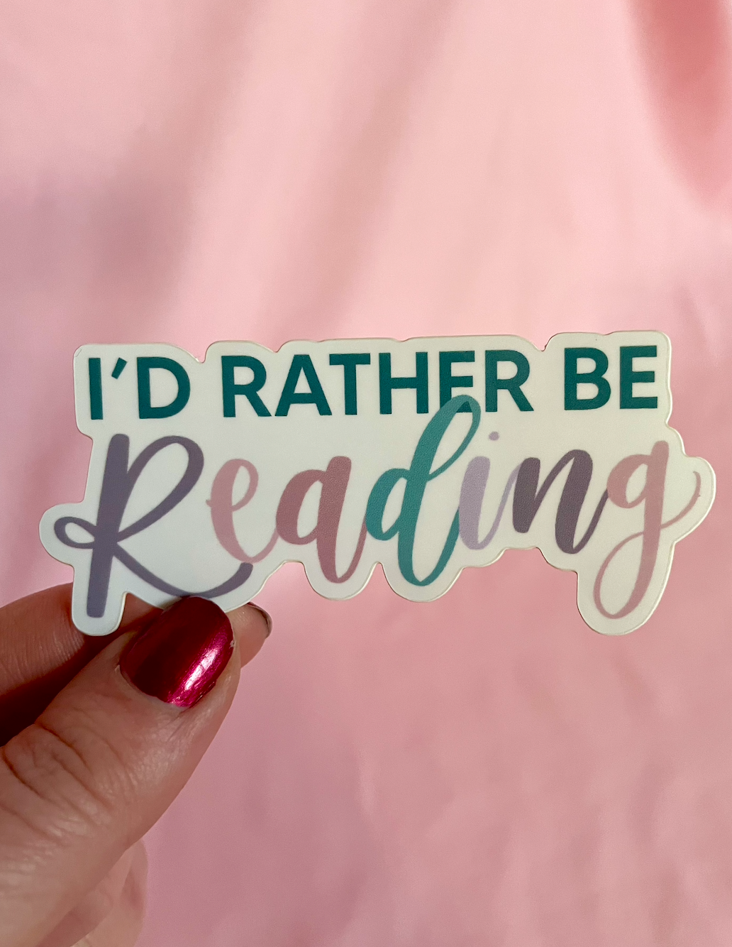 Rather Be Reading Sticker