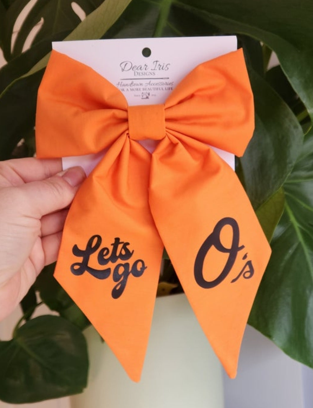 Let's go O's Jumbo bow