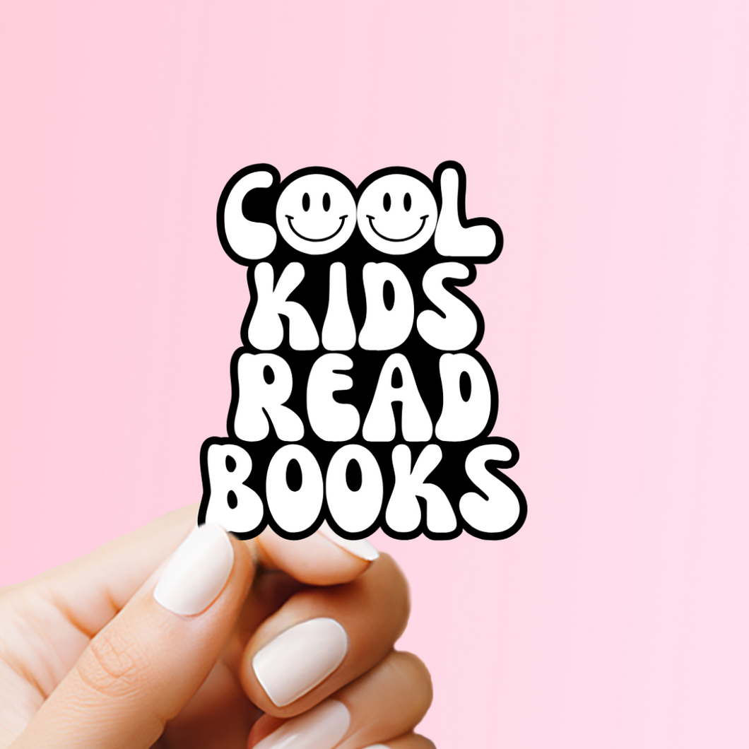Cool Kids Read Books Sticker