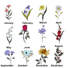 Load image into Gallery viewer, Mother&#39;s day birth flower apparel
