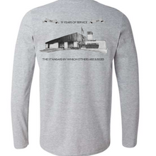 Load image into Gallery viewer, Long sleeve- black or gray- Banneker fire station 55th anniversary shirt

