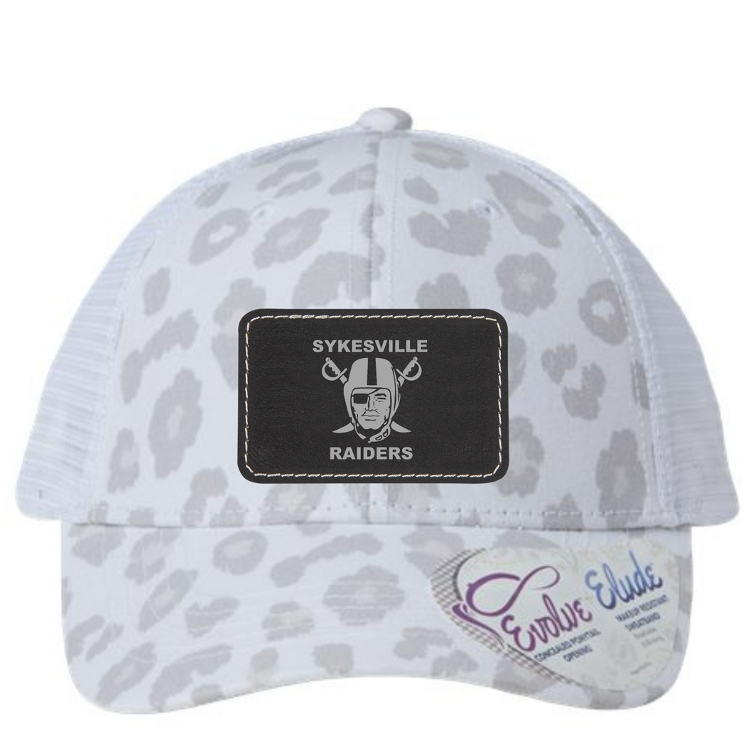 Sykesville Raiders womens leopard hat