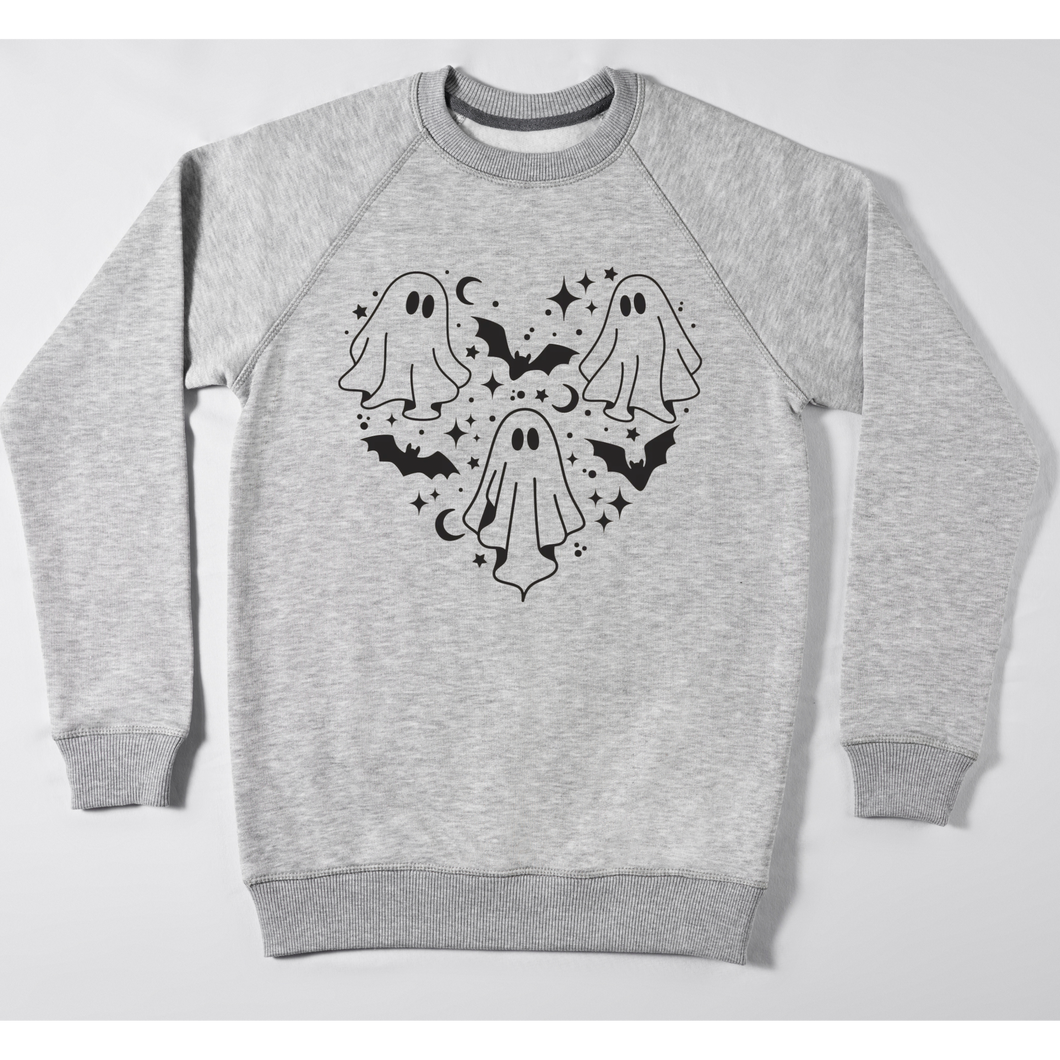 ghost heart- Spooky Collection- Apparel