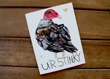 Load image into Gallery viewer, UR STINKY - Turkey Vulture Valentine Card
