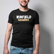 Winfield apparel-  WC BOLD Cheer tee, long sleeve, hoodie, crewneck- black